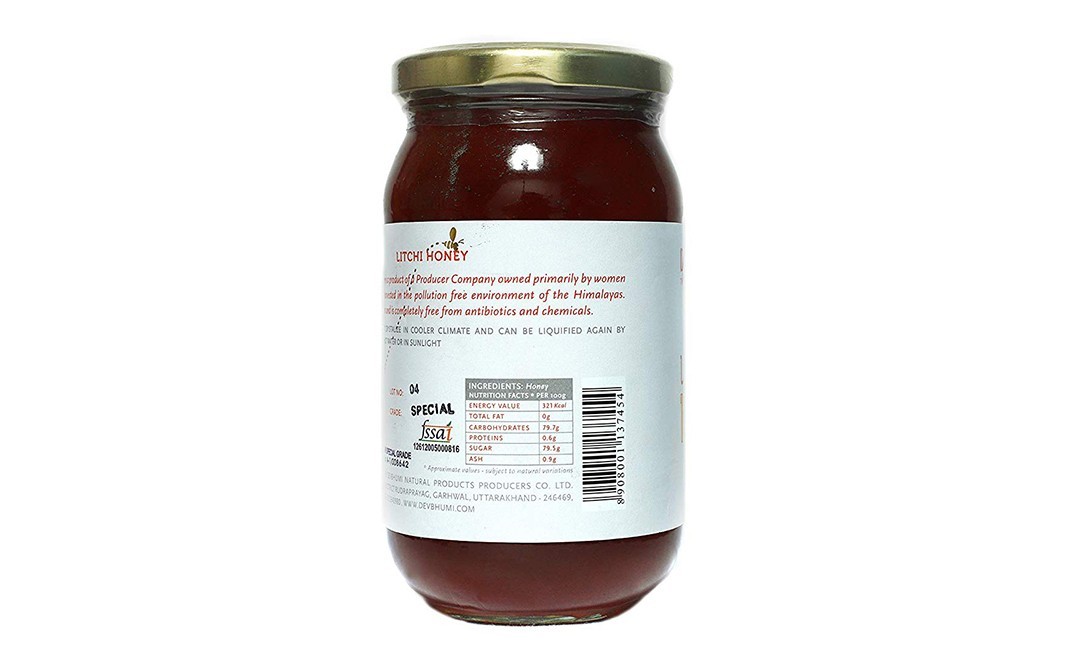 Devbhumi Litchi Honey    Glass Jar  500 grams